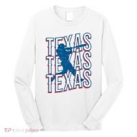 Retro Texas Baseball Long Sleeve Shirt thumb 0