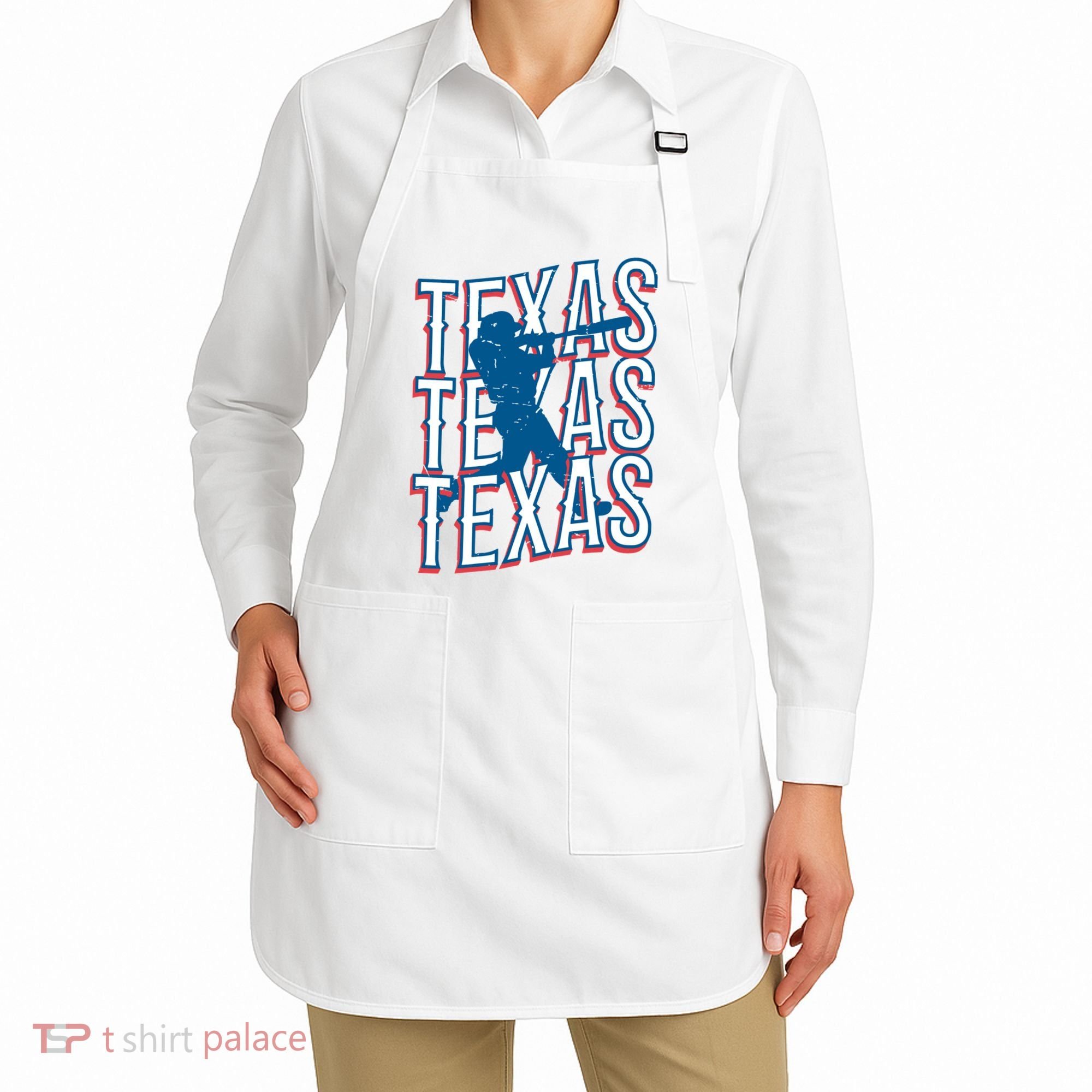 Retro Texas Baseball Apron