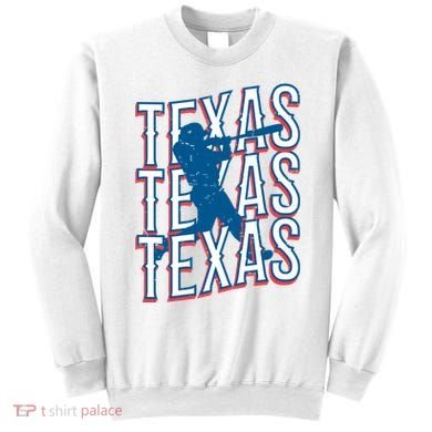 Retro Texas Baseball Sweatshirt