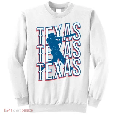 Retro Texas Baseball Sweatshirt