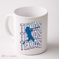 Retro Texas Baseball Coffee Mug thumb 0