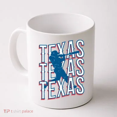 Retro Texas Baseball Coffee Mug