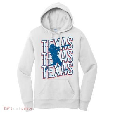 Retro Texas Baseball Women's Hoodie