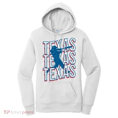 Retro Texas Baseball Women's Hoodie