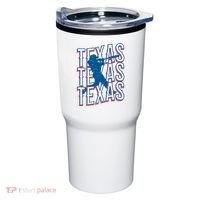 Retro Texas Baseball Tumbler thumb 0