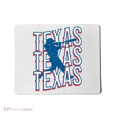 Retro Texas Baseball Mousepad