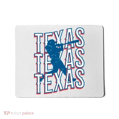 Retro Texas Baseball Mousepad