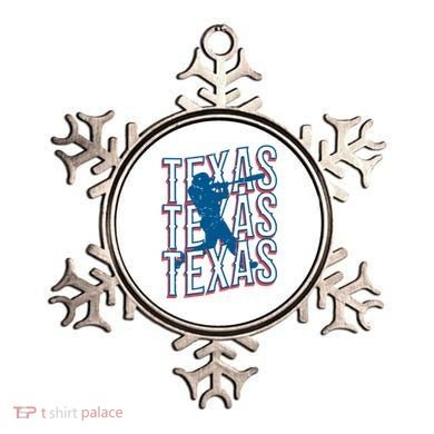 Retro Texas Baseball Ornament