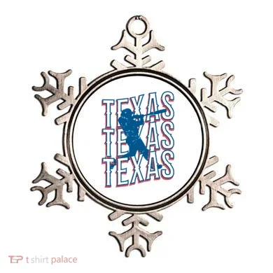 Retro Texas Baseball Ornament