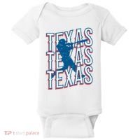 Retro Texas Baseball Baby Bodysuit thumb 0