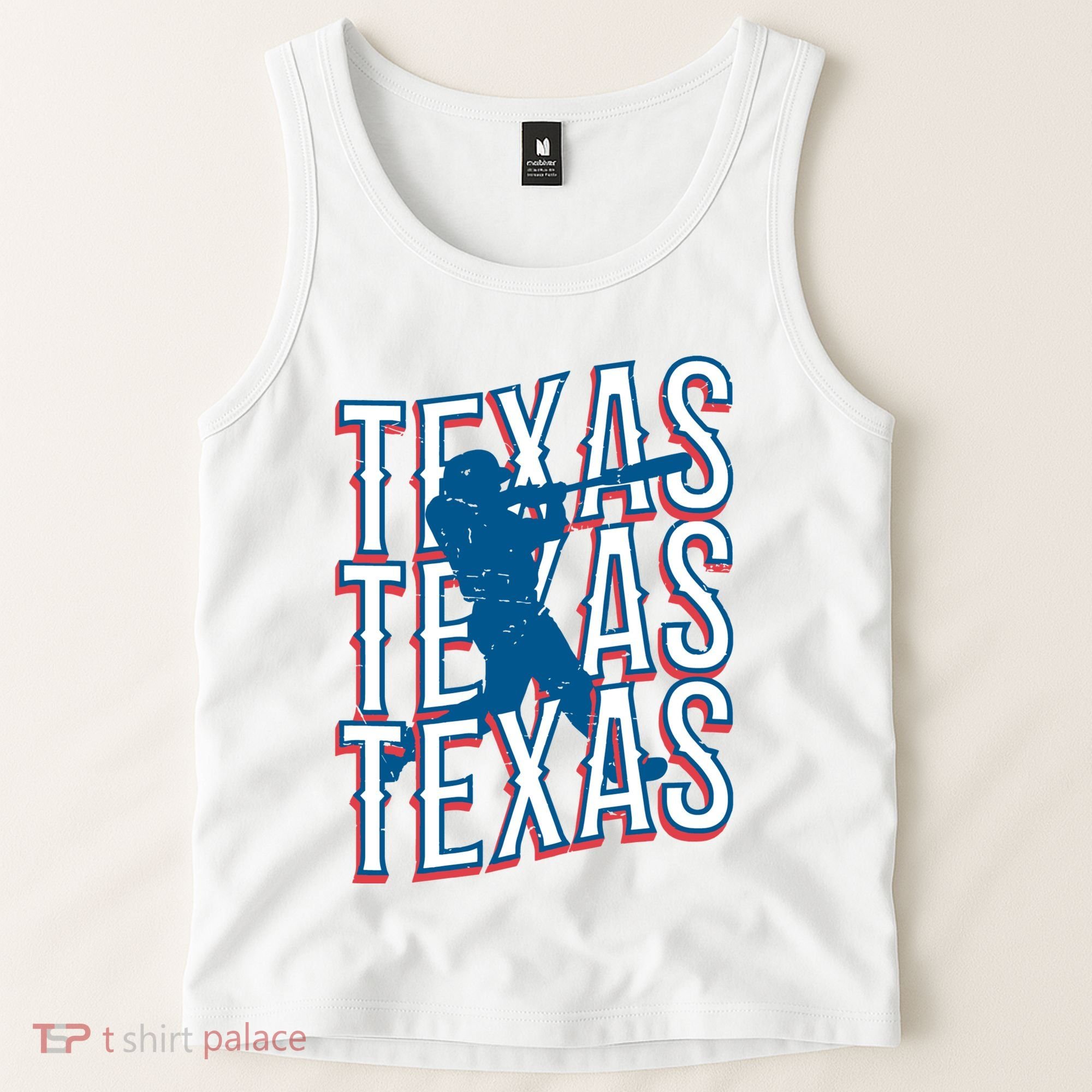Retro Texas Baseball Tank Top