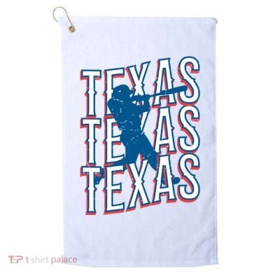 Retro Texas Baseball Golf Towel