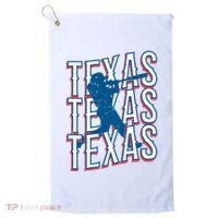 Retro Texas Baseball Golf Towel thumb 0
