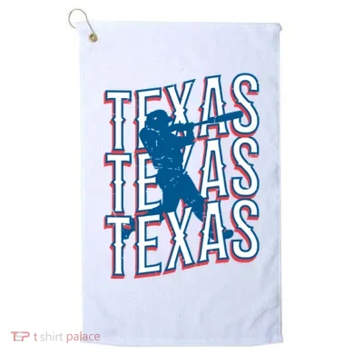 Retro Texas Baseball Golf Towel