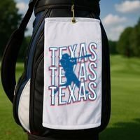 Retro Texas Baseball Golf Towel thumb 2