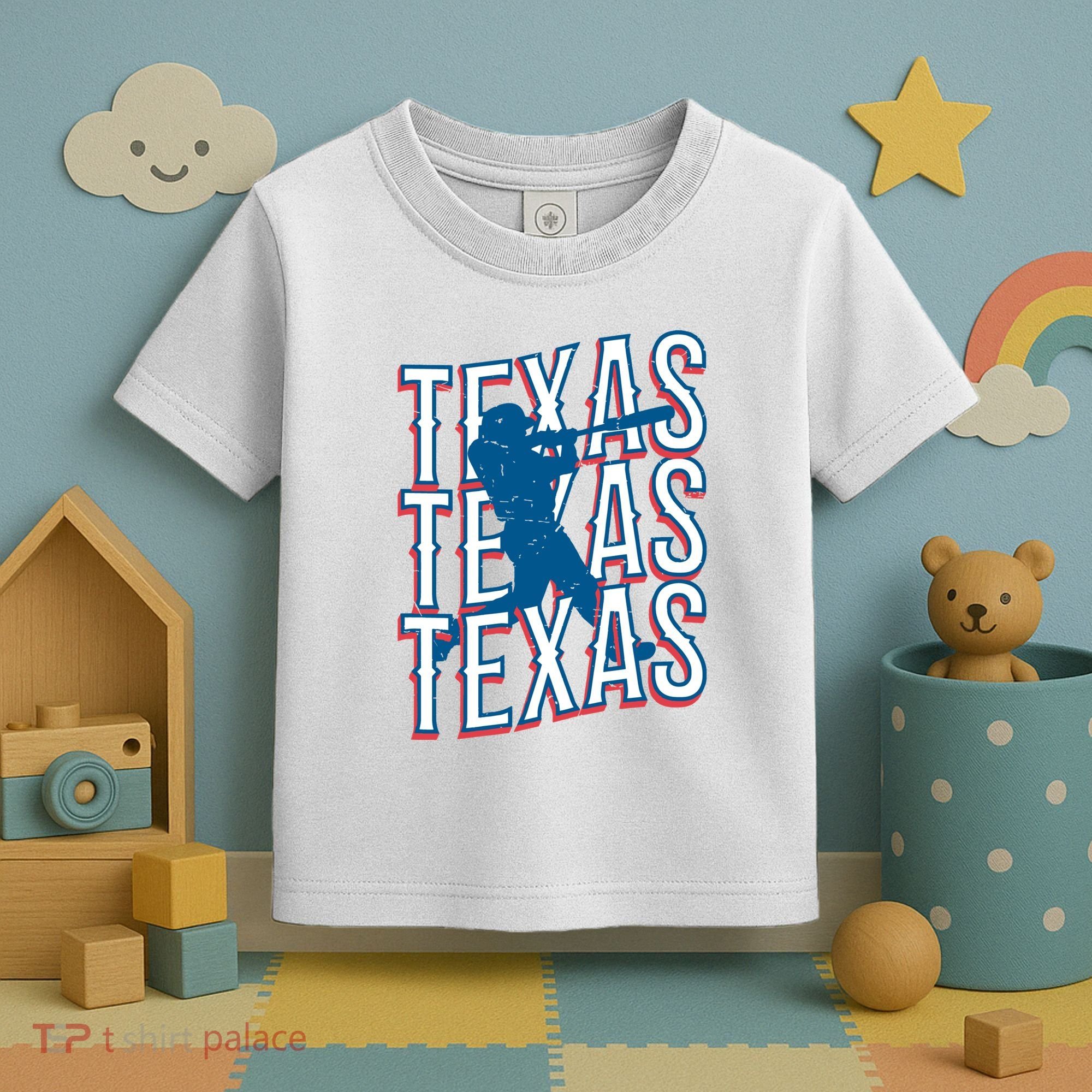 Retro Texas Baseball Toddler T-Shirt