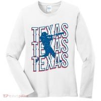 Retro Texas Baseball Women's Long Sleeve Shirt thumb 0