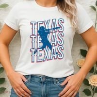 Retro Texas Baseball Women's T-Shirt thumb 2