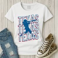 Retro Texas Baseball Women's T-Shirt thumb 3