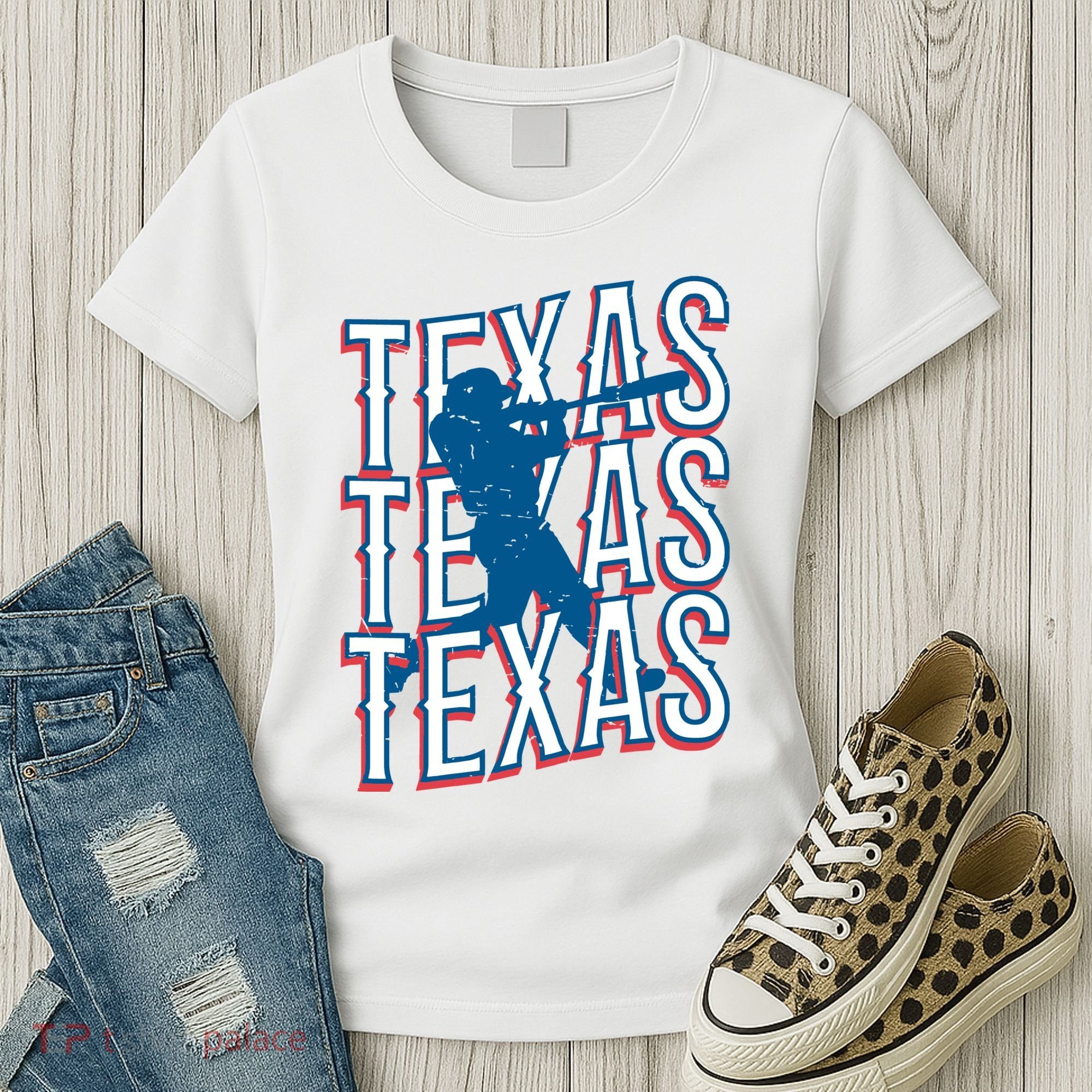 Retro Texas Baseball Women's T-Shirt
