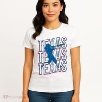 Retro Texas Baseball Women's T-Shirt thumb 4