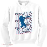 Retro Texas Baseball Kids Sweatshirt thumb 0