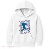 Retro Texas Baseball Kids Hoodie thumb 0