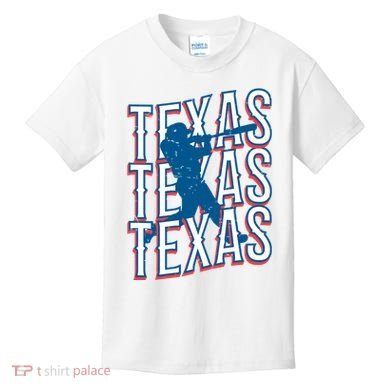 Retro Texas Baseball Kids T-Shirt