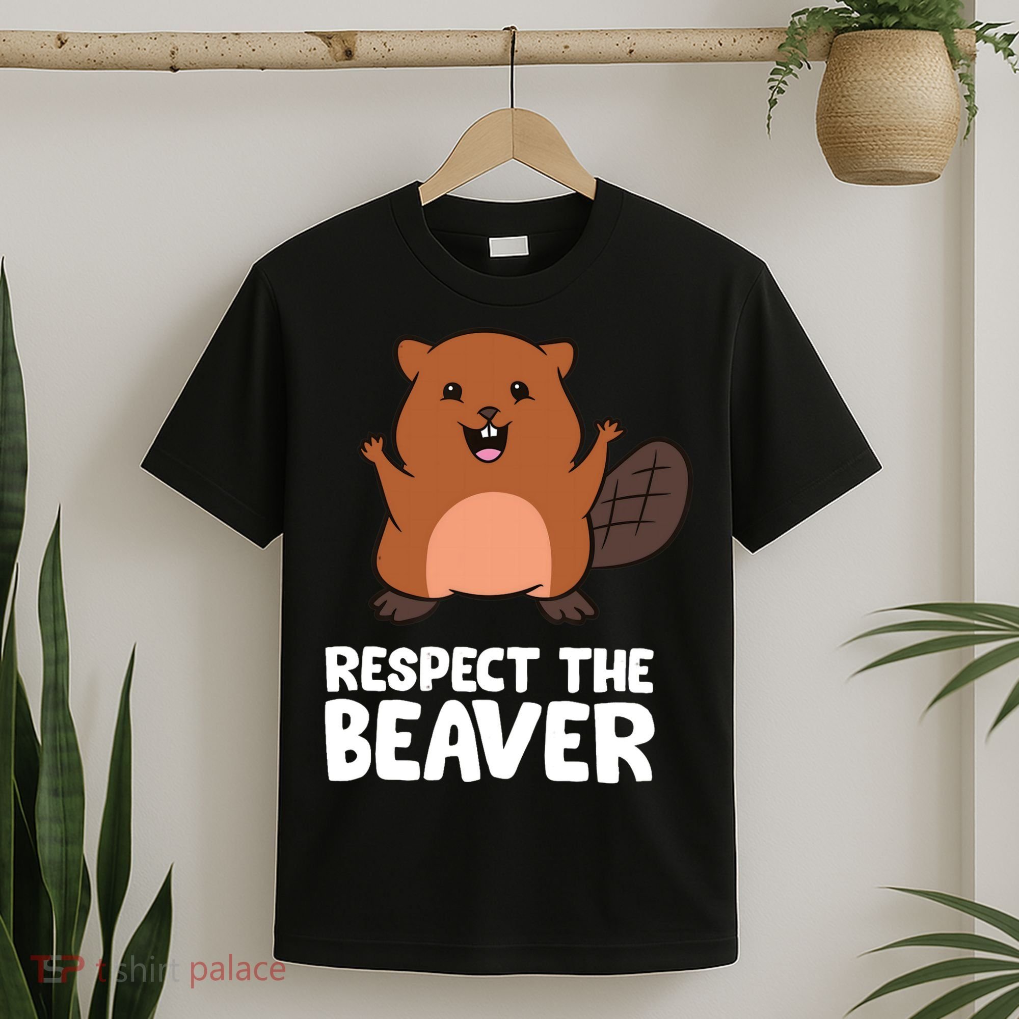 Respect The Beaver Funny Beaver T-Shirt