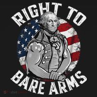 Right To Bare Arms 4th Of July Funny Gym George Washington T-Shirt thumb 7