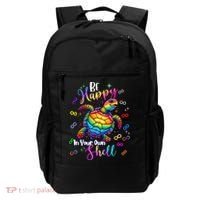 Rainbow Turtle Be Happy In Your Own Shell Autism Awareness Backpack thumb 0