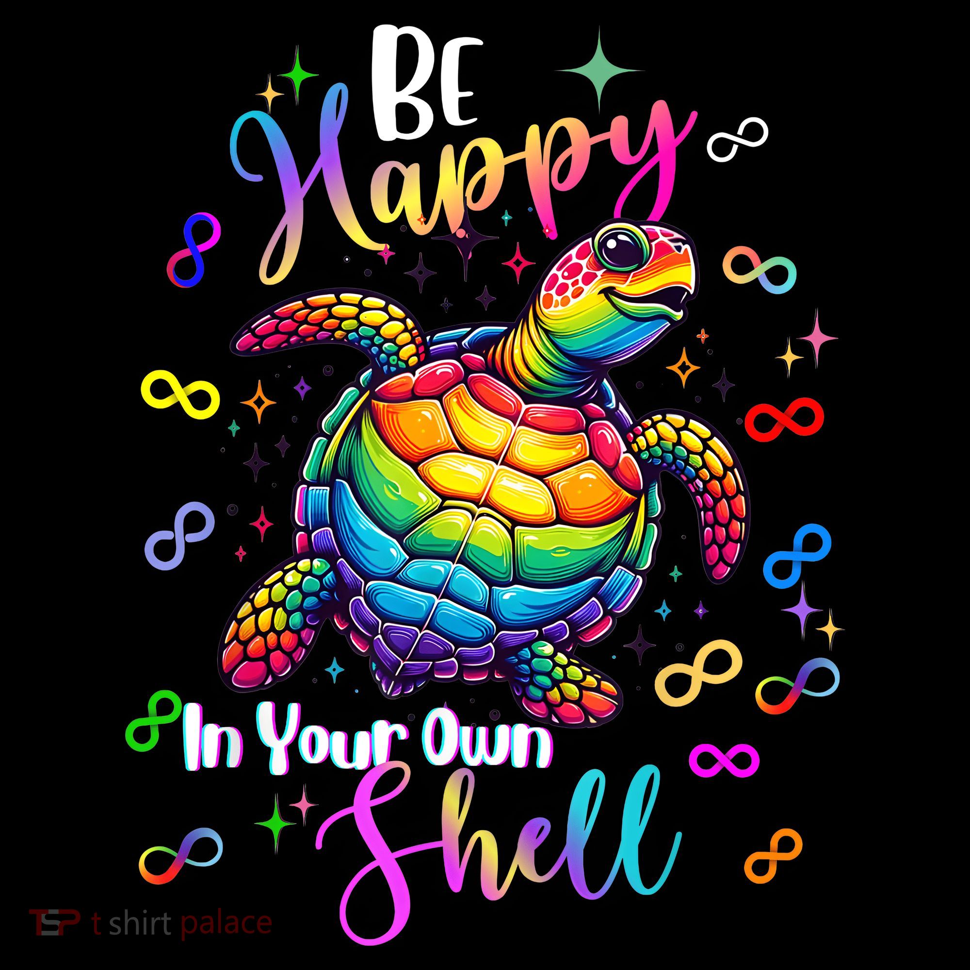 Rainbow Turtle Be Happy In Your Own Shell Autism Awareness Mousepad