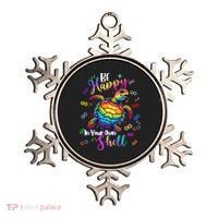 Rainbow Turtle Be Happy In Your Own Shell Autism Awareness Ornament thumb 0