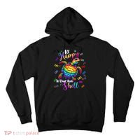 Rainbow Turtle Be Happy In Your Own Shell Autism Awareness Tall Hoodie thumb 0