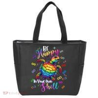 Rainbow Turtle Be Happy In Your Own Shell Autism Awareness Tote Bag thumb 0