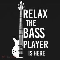 Relax The Bass Player Is Here Bass Guitar Mousepad thumb 1
