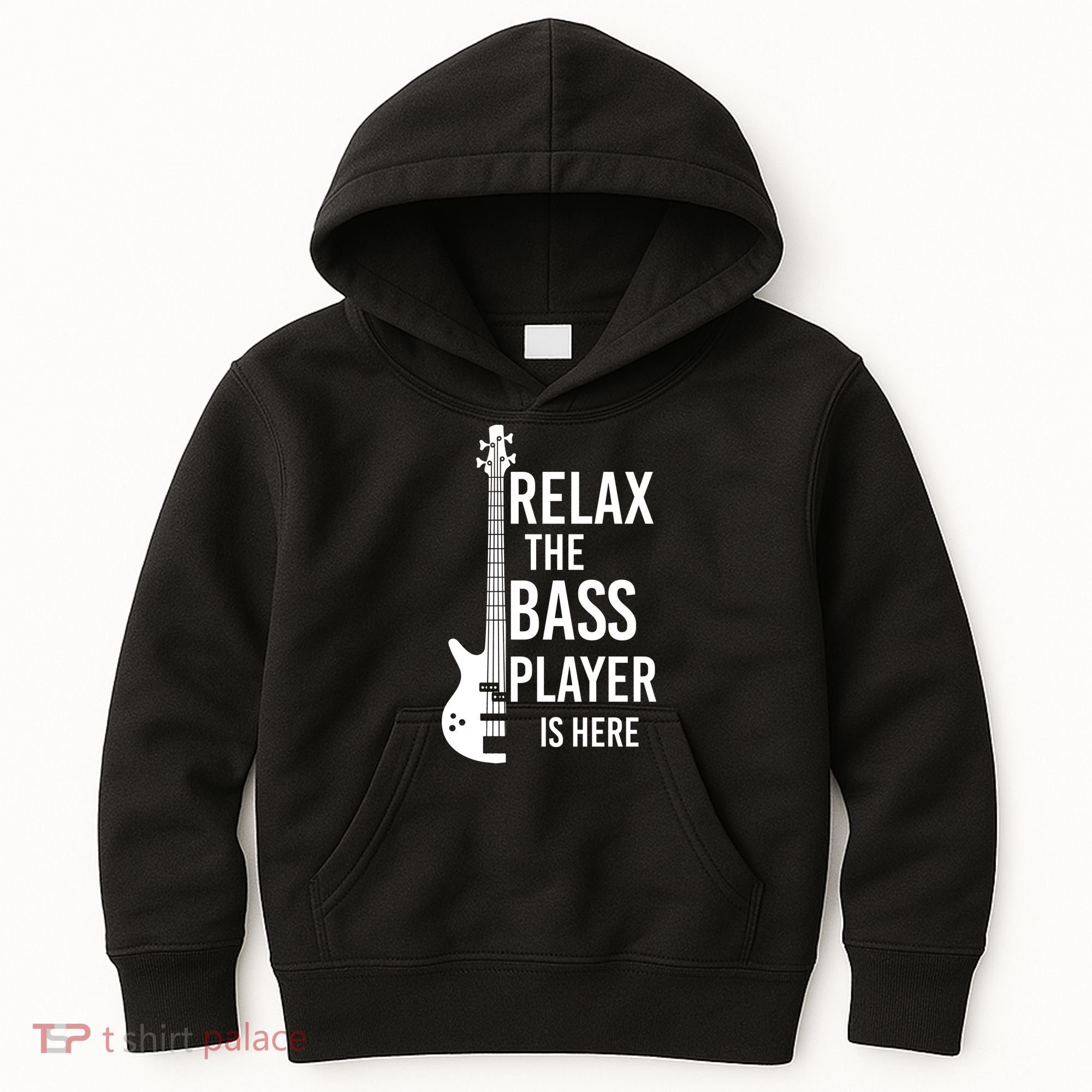 Relax The Bass Player Is Here Bass Guitar Kids Hoodie