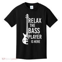 Relax The Bass Player Is Here Bass Guitar Kids T-Shirt thumb 0