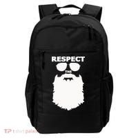 Respect The Beard Novelty Graphic Great Gift Backpack thumb 0