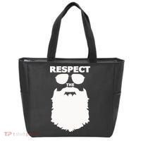 Respect The Beard Novelty Graphic Great Gift Tote Bag thumb 0