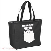 Respect The Beard Novelty Graphic Great Gift Tote Bag thumb 2