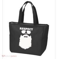Respect The Beard Novelty Graphic Great Gift Tote Bag thumb 3