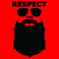 Respect The Beard Novelty Graphic Great Gift Santa Hat thumb 1