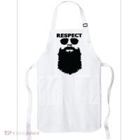 Respect The Beard Novelty Graphic Great Gift Apron thumb 0