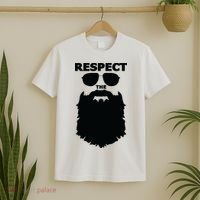 Respect The Beard Novelty Graphic Great Gift T-Shirt thumb 2