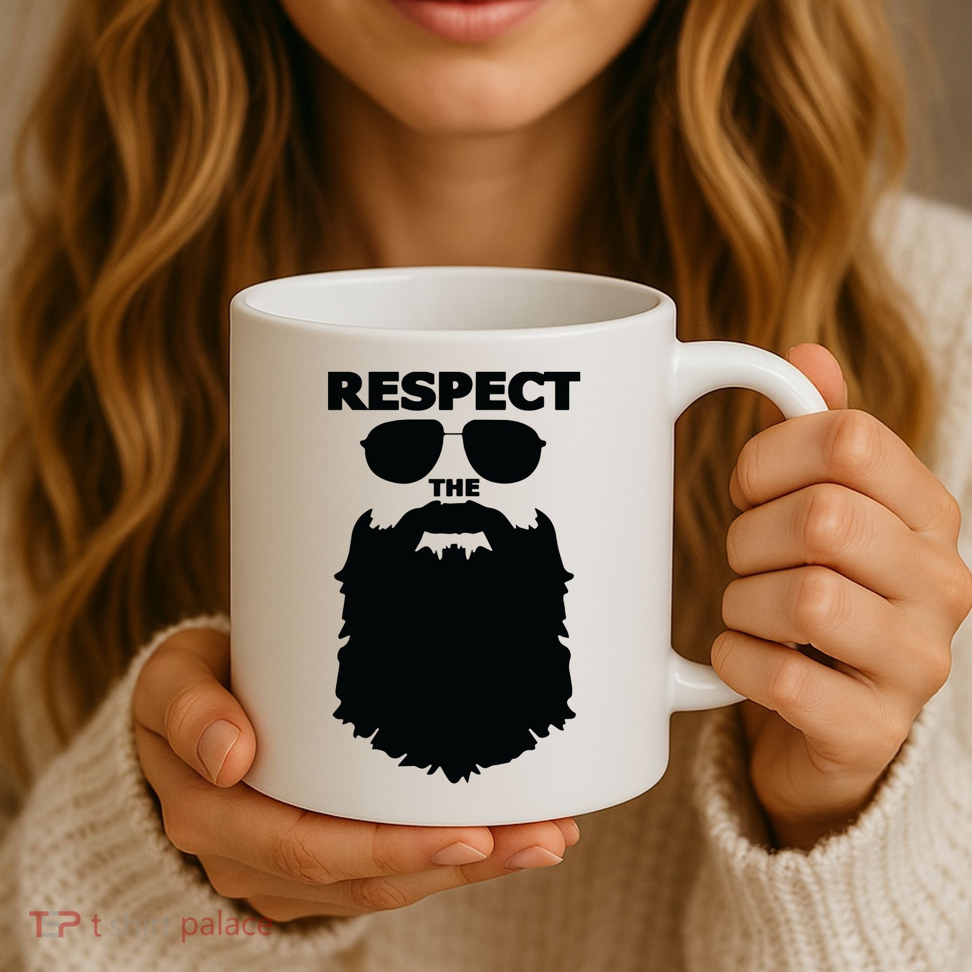 Respect The Beard Novelty Graphic Great Gift Coffee Mug