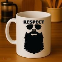 Respect The Beard Novelty Graphic Great Gift Coffee Mug thumb 4
