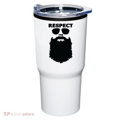 Respect The Beard Novelty Graphic Great Gift Tumbler