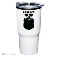 Respect The Beard Novelty Graphic Great Gift Tumbler thumb 0