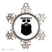 Respect The Beard Novelty Graphic Great Gift Ornament thumb 0